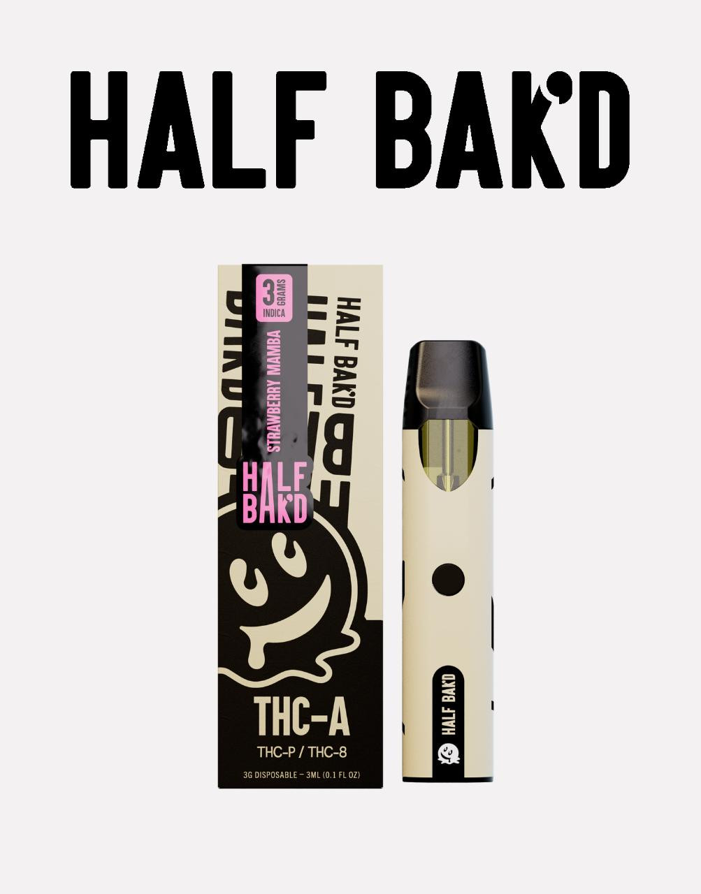 Half Bak'd 3G Disposable THC-A + THC-P + THC-8