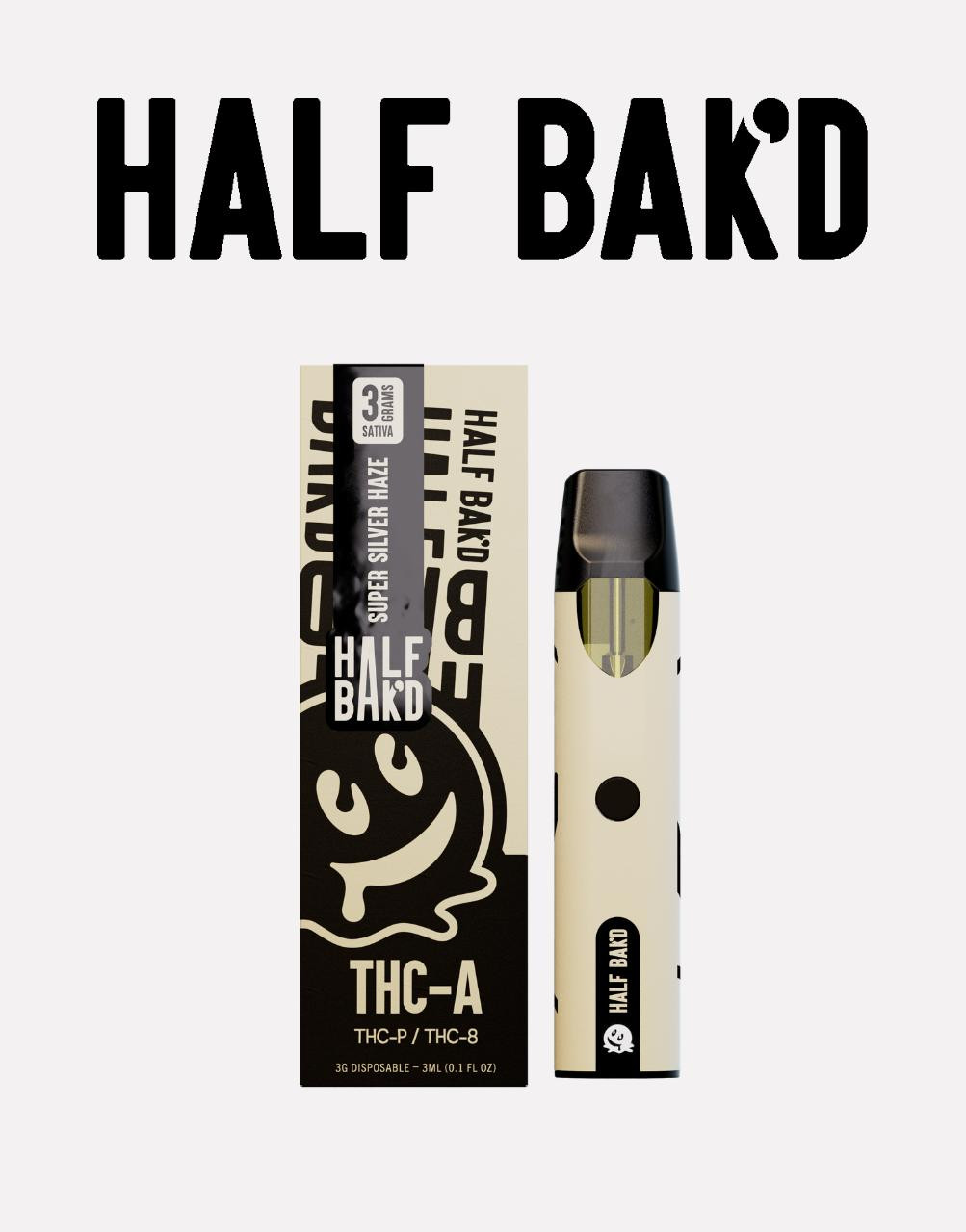 Half Bak'd 3G Disposable THC-A + THC-P + THC-8