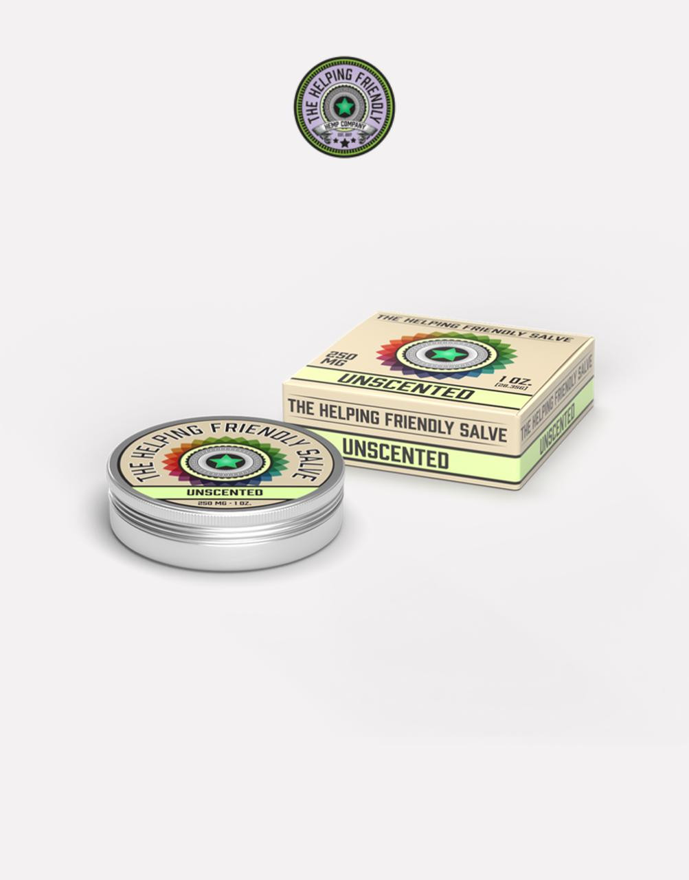 Travel Size Unscented Salve | The Helping Friendly Hemp Company