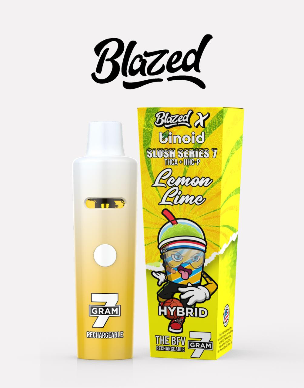 Blazed x Binoid 7G Slush Series 7 Disposables THCA Delta 9 5CT