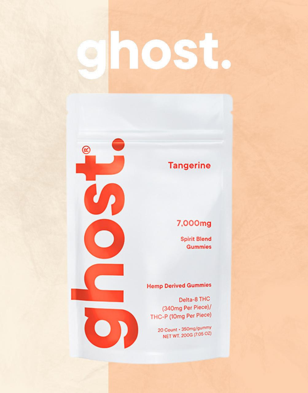 7000MG Gummies | Spirit Blend THC-P | Tangerine by Ghost Hemp