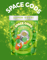 Space Gods 900MG Super Sour Gummies | Delta 9 + CBD| Green Apple by Space Gods 