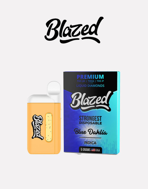 Blazed 5G Disposable | THC-JD THCA THC-P LIQUID DIAMONDS | Blue Dahlia by Blazed 