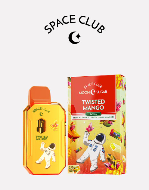 Space Club 3G Moon Sugar Disposable | D9 D11 THCP THCA | Twisted Mango by Space Club 
