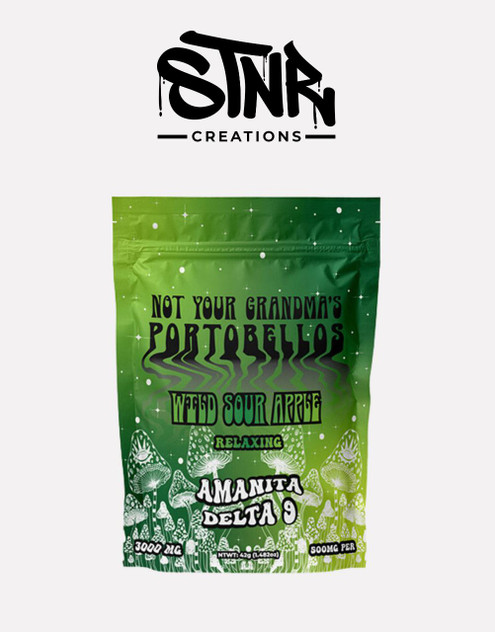 STNR Creations 3000MG Gummies | D9 + AMANITA + KANA | Wild Sour Apple by STNR Creations 