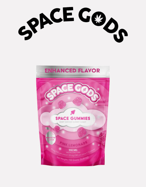 Space Gods 900MG Gummies | Delta 9 + CBD | Pink Lemonade by Space Gods 