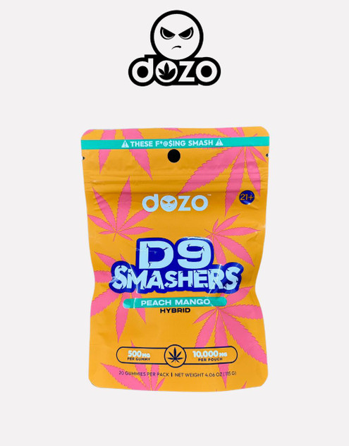 Dozo 10G Gummy | Delta 9 | Peach Mango (Hybrid) D9 Smashers by Dozo 