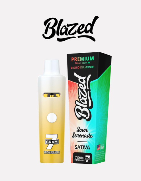 Blazed 7G Disposable | THCA Delta 9 Liquid Diamonds | Sour Serenade (Sativa) by Blazed 