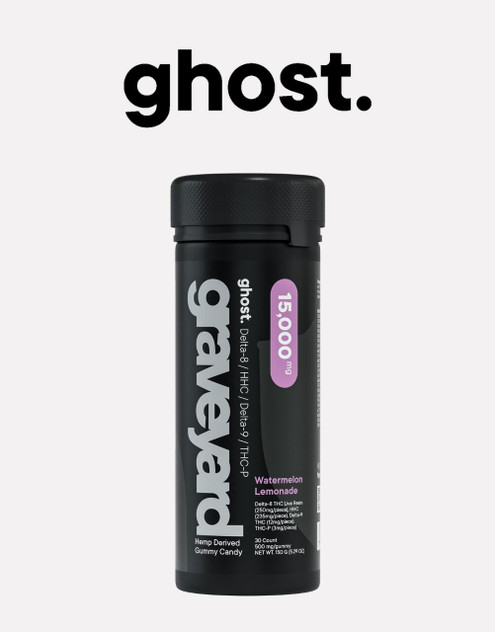 Ghost Hemp 15,000MG Graveyard Gummies |  Delta 8 + CBN+ Delta 9 + THC-P | Watermelon Lemonade by Ghost Hemp