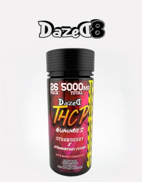 Cali Extrax 5000MG Gummies | THC-P + D9 + Live Rosin | Strawberry X Strawberry Cough by Dazed8 Cali Extrax 5000MG Gummies | THC-P + D9 + Live Rosin | Strawberry X Strawberry Cough by Dazed8