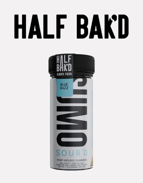 Half Bak'd 10,500 MG SOUR'D Sumo Gummies | Delta 8 + THC-P + Delta 9 | Blue Razz by Half Bak'd Half Bak'd 10,500 MG SOUR'D Sumo Gummies | Delta 8 + THC-P + Delta 9 | Blue Razz by Half Bak'd