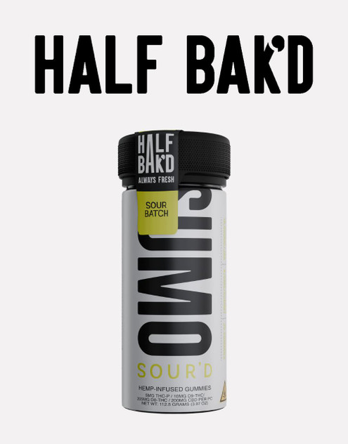 Half Bak'd 10,500 MG SOUR'D Sumo Gummies | Delta 8 + THC-P + Delta 9 | Sour Batch by Half Bak'd Half Bak'd 10,500 MG SOUR'D Sumo Gummies | Delta 8 + THC-P + Delta 9 | Sour Batch by Half Bak'd