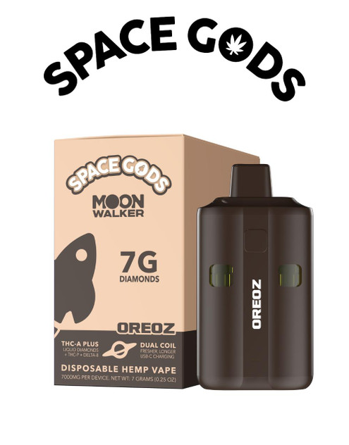 Space Gods 7G Moon Walker Disposable | THC-A THC-P Liquid Diamonds Delta 8 | Oreoz (Hyb) by Space Gods 