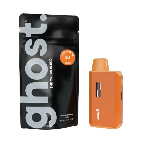 Ghost Hemp 2G The Origin Disposable | THC-A + CBD + CBG + CBN | Clementine GHOST. 