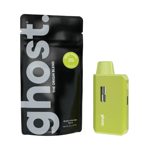 Ghost Hemp 2G The Origin Disposable | THC-A + CBD + CBG + CBN | Sour Diesel by GHOST. 