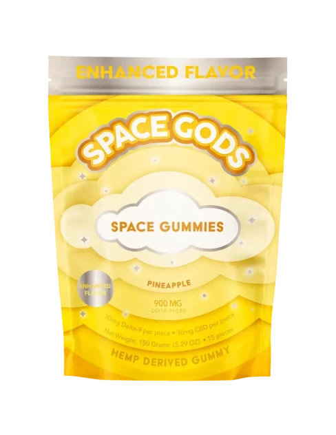 Space Gods 900MG Gummies | Delta 9 + CBD | Pineapple by Space Gods 