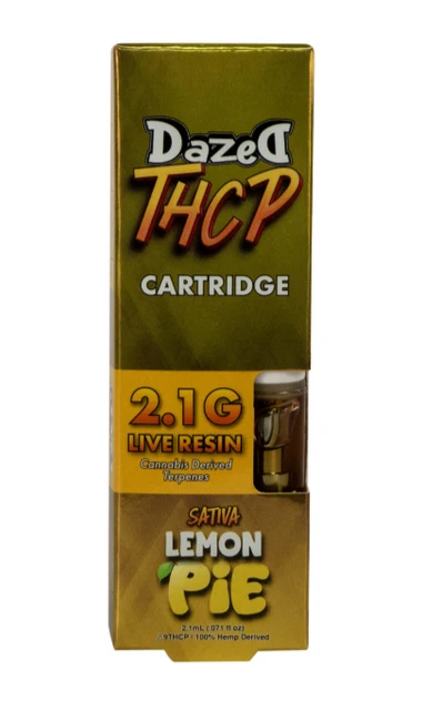 Dazed8 2.1G Cartridge | THC-P + Live Resin | Lemon Pie (Sativa) by Dazed8