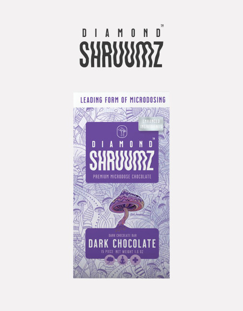 SHRUUMZ 1CT Chocolate Bar | Functional Mushrooms | Dark Chocolate by Diamond Shruumz 
