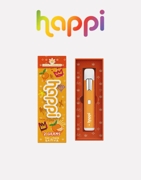  Happi 2G Disposable | Orange Jubilee (Sativa) | Delta 8 + Delta 9 