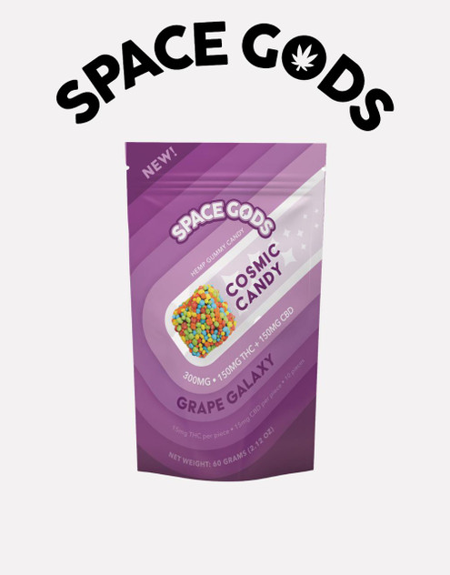Space Gods Cosmic Candy 300MG | Grape Galaxy | Delta 9 + CBD 