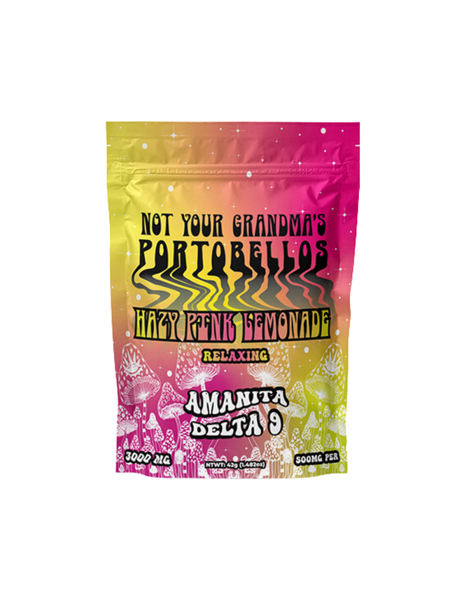 3000MG Gummies | D9 + AMANITA + KANA | Hazy Pink Lemonade by STNR