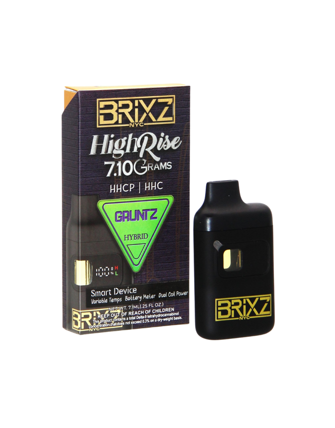 Dazed 7.1G Brix High Rise Disposable | HHCP + HHC | Gruntz (Hybrid