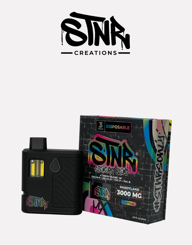 STNR Creations 3G Disposable | Stoners Blend | Kandyland  STNR Creations 3G Disposable | Stoners Blend | Kandyland