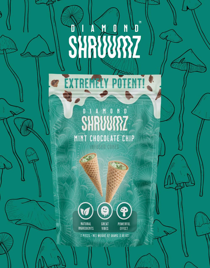 SHRUUMZ 2CT Cones | Mint Chocolate Chip 
