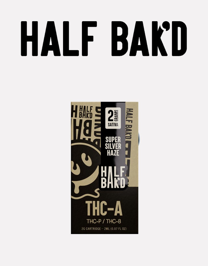 Half Baked 2G Cart | THCA + THCP + THC8 | Super Silver Haze by Half Bak'd 