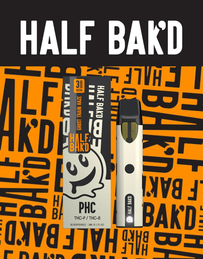 Half Baked 3G Disposable | PHC + THCP + THC8 | Ghost Train Haze 