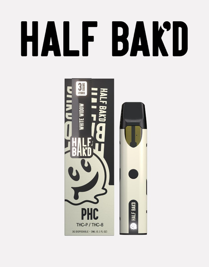 Half Baked 3G Disposable | PHC + THCP + THC8 | White Widow 