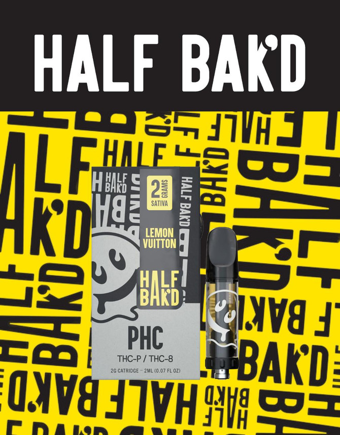 Half Baked 2G CART | PHC + THCP + THC8 | Lemon Vuitton By Half Bak'd 