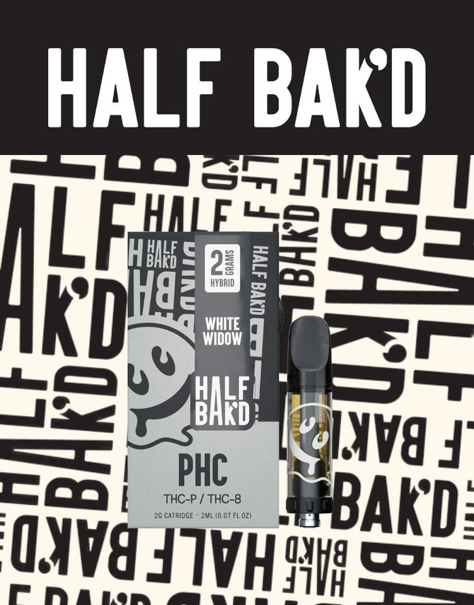 Half Baked 2G CART | PHC + THCP + THC8 | White Widow By Half Bak'd 