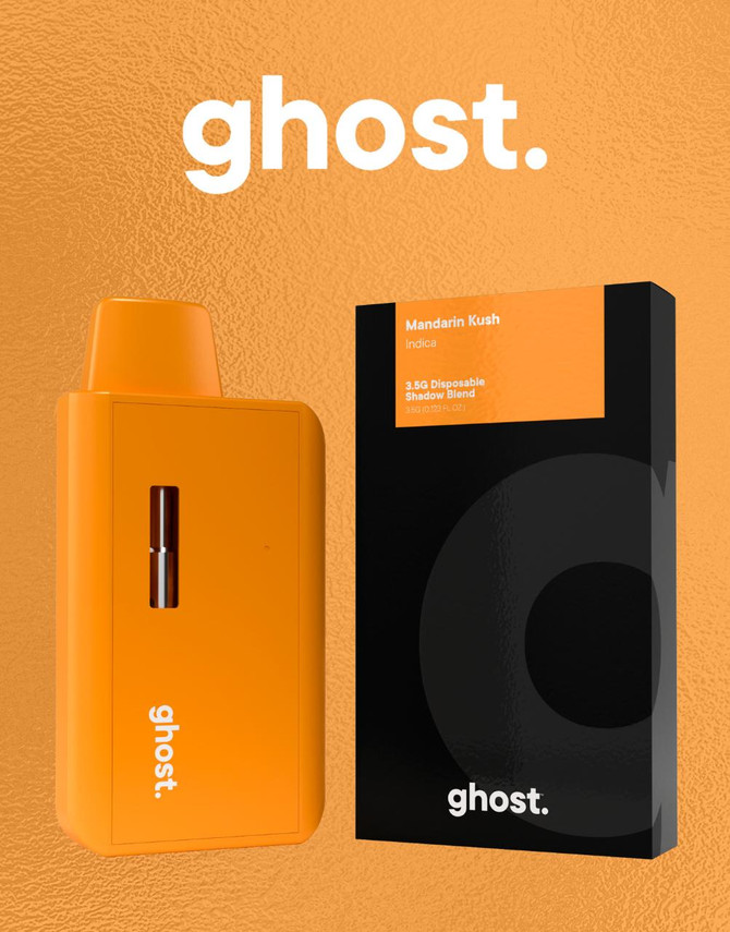 Ghost Hemp 3.5G Disposable | Delta 6 + THC-A + Liquid Diamonds | Mandarin Kush by GHOST. 