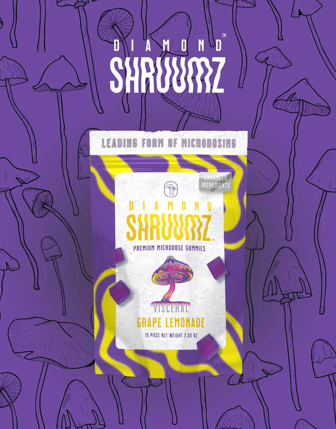 SHRUUMZ 15CT Gummies | Functional Mushrooms | Grape Lemondade by Diamond Shruumz 