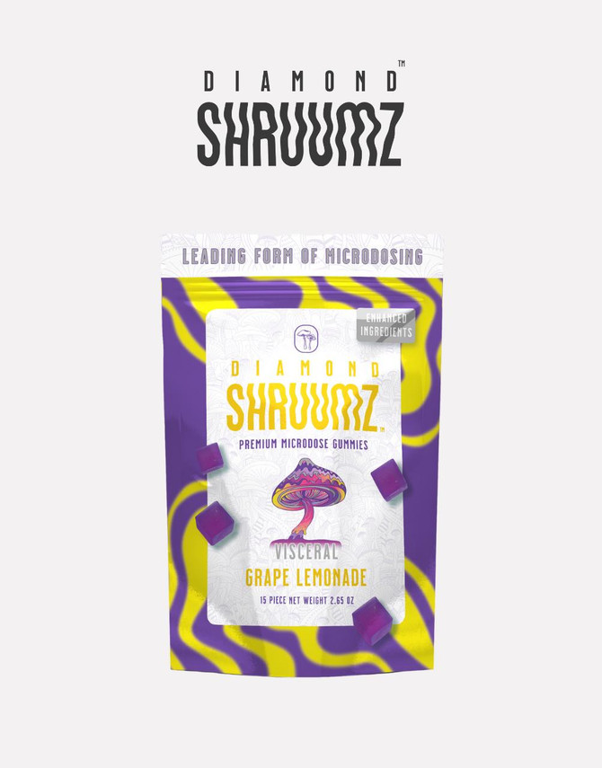 SHRUUMZ 15CT Gummies | Functional Mushrooms | Grape Lemondade by Diamond Shruumz 