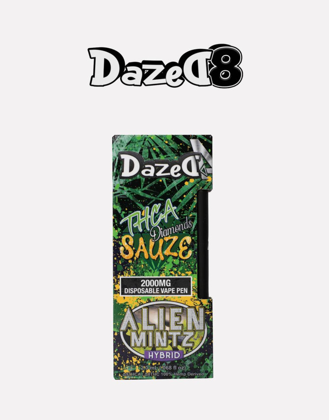 Dazed8 2000MG Disposable | THC-A Diamonds + Delta 8 | Alien Mintz by Dazed8 