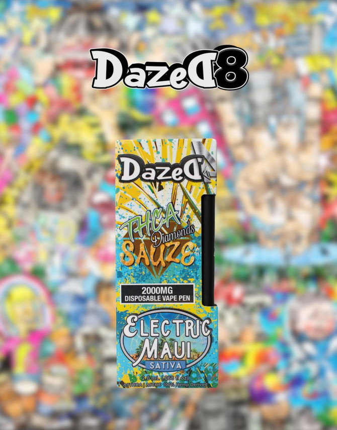 Dazed8 2000MG Disposable | THC-A Diamonds + Delta 8 | Electric Maui by Dazed8 