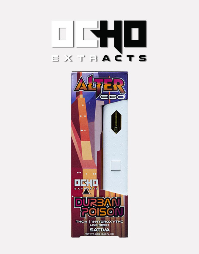OCHO Extracts 3.5G Alter Ego Disposable | THC-A Delta 11 |  Durban Poison by Ocho Extracts 