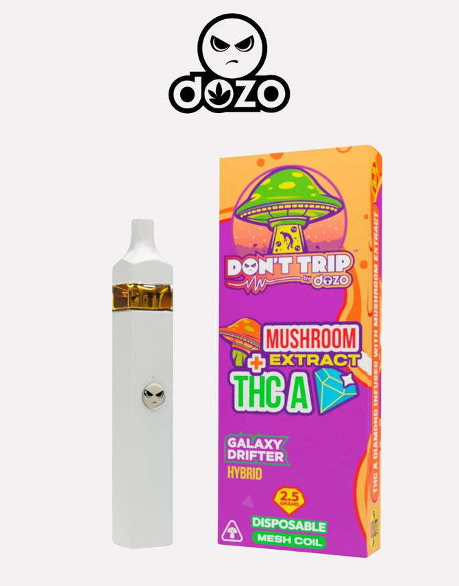 Dozo 2.5G Disposable | Don't Trip THC-A Mushroom Extract | Galaxy Drifter by Dozo 