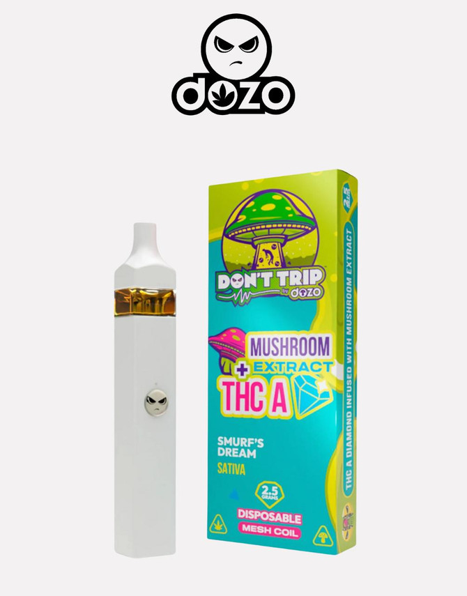 Dozo 2.5G Disposable | Don't Trip THC-A Mushroom Extract | Smurf's Dream by Dozo 