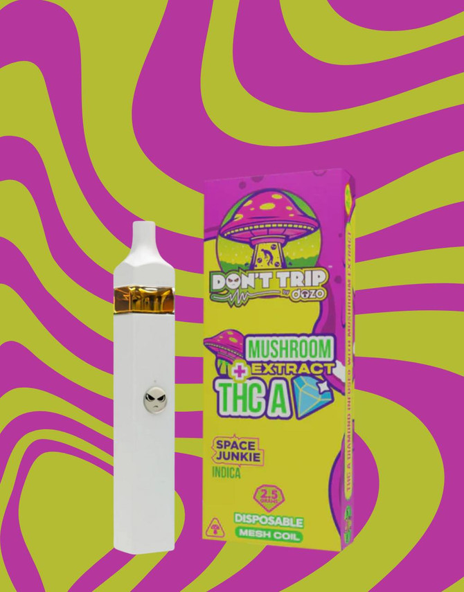 Dozo 2.5G Disposable | Don't Trip THC-A Mushroom Extract | Space Junkie by Dozo 