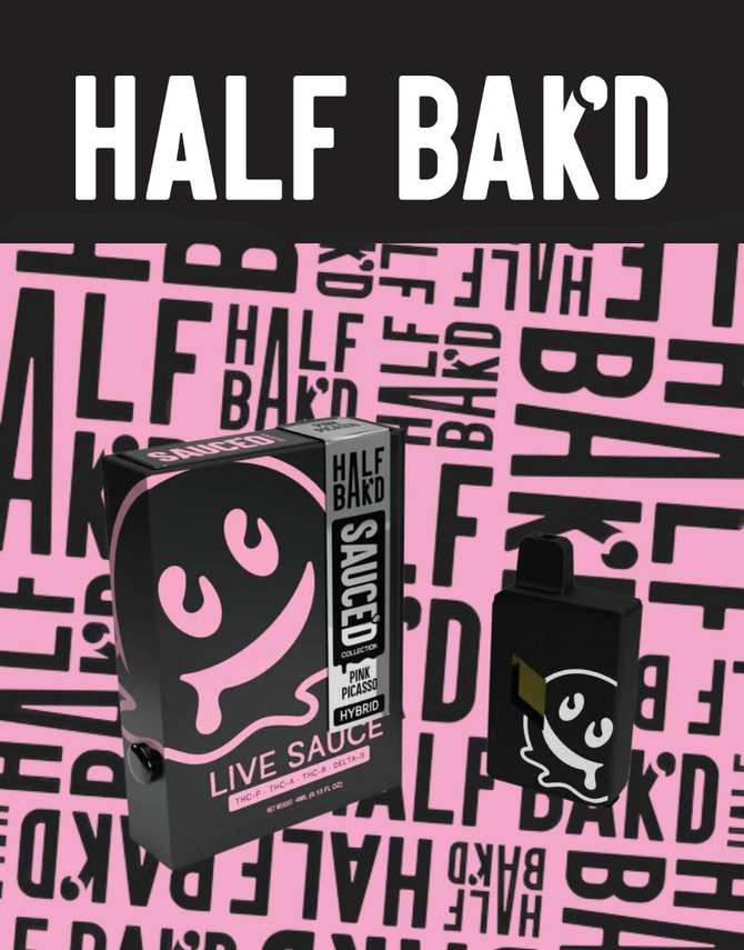 Half Bak'd 4G Disposable | THCA + THCP + THCB + Delta 9 | Pink Picasso by Half Bak'd 