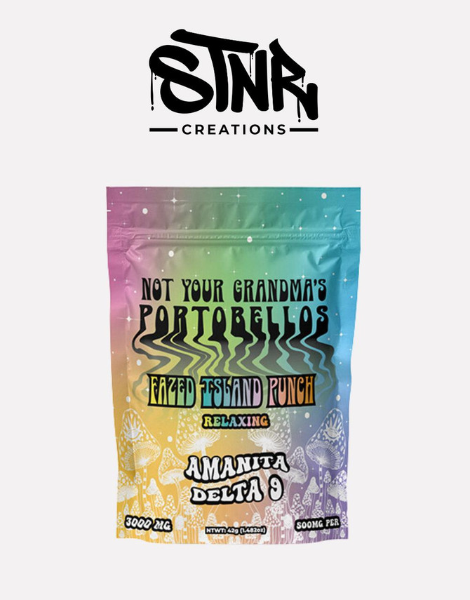 STNR Creations 3000MG Gummies | D9 + AMANITA + KANA | Fazed Island Punch by STNR Creations 