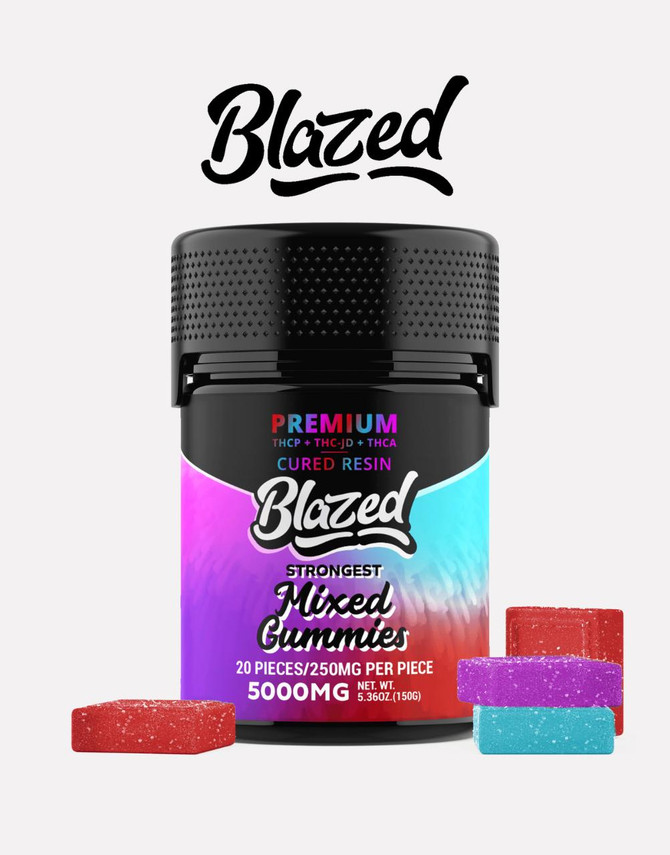 Blazed 5000MG Gummy | THCP + THC-JD + THCA | Mixed Gummies by Blazed 
