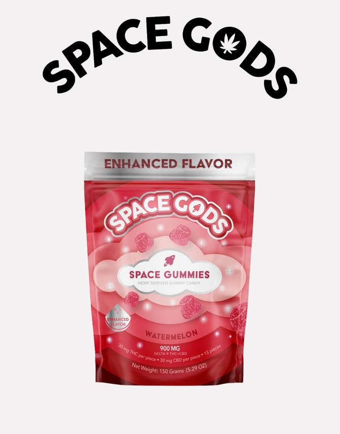 Space Gods 900MG Gummies | Delta 9 + CBD | Watermelon by Space Gods 