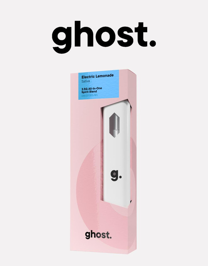 Ghost Hemp 3.5G Disposable | Live Badder + THC-A | Electric Lemonade (Sativa) by Ghost Hemp 