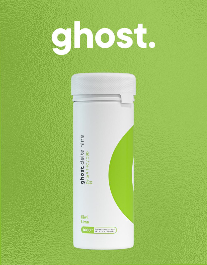 Ghost Hemp 1000MG Gummies | Delta Nine + CBD | Kiwi Lime by Ghost Hemp 