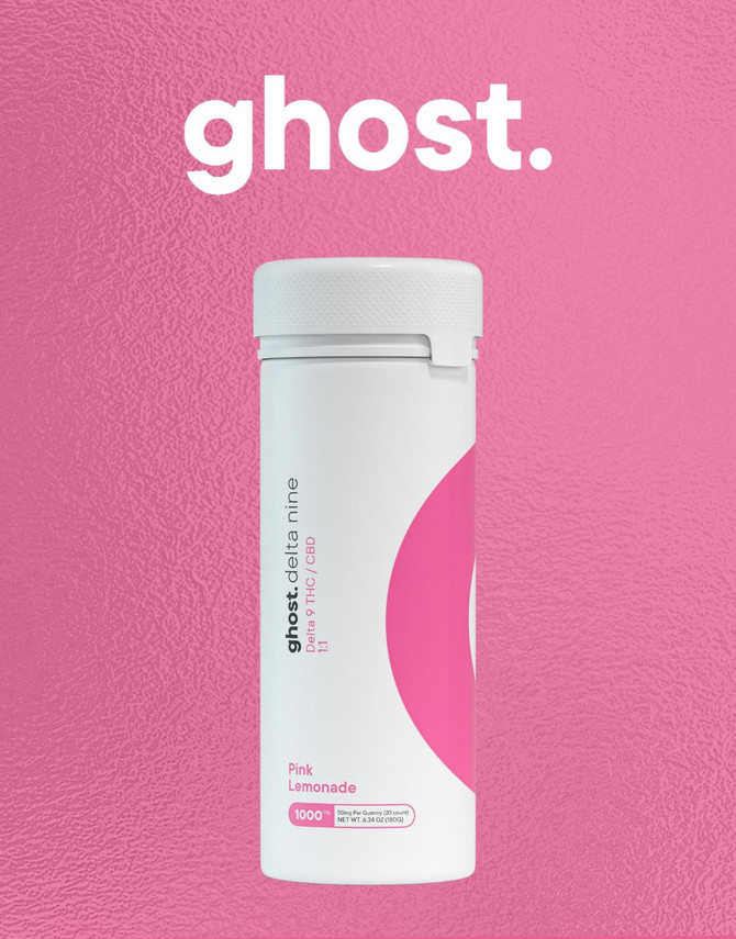 Ghost Hemp 1000MG Gummies | Delta Nine + CBD | Pink Lemonade by Ghost Hemp 
