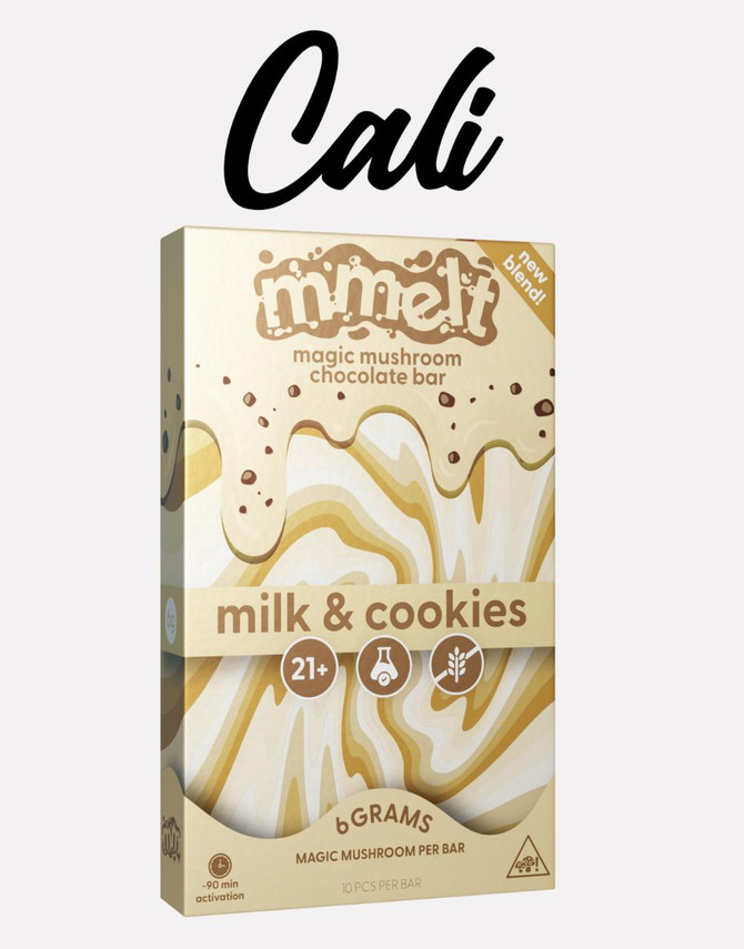 Cali Extrax MMELT Mushroom Chocolate | Functional Mushroom | Milk & Cookies by Cali Extrax 